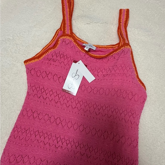 Jessica Simpson Pink and Orange Midi Dress - Picture 2 of 4